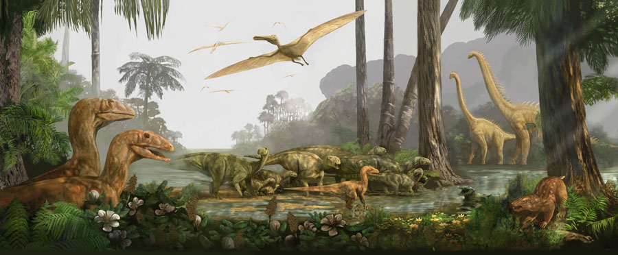 Cretaceous Coastal Environment by Karen Carr