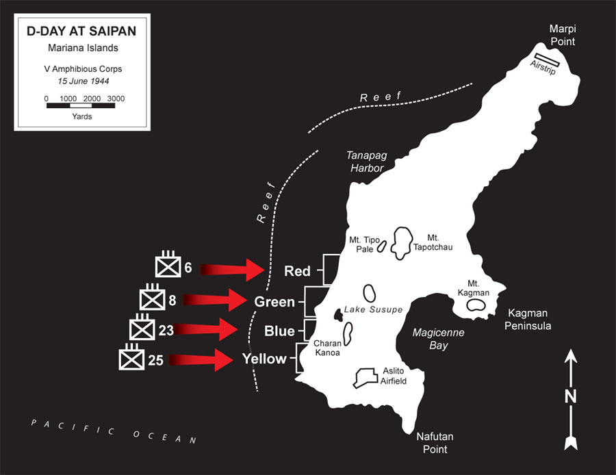 D-Day at Saipan by Karen Carr